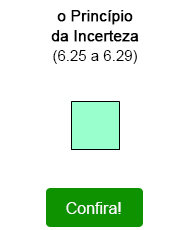 O espaço sensorial e o princípio da incerteza